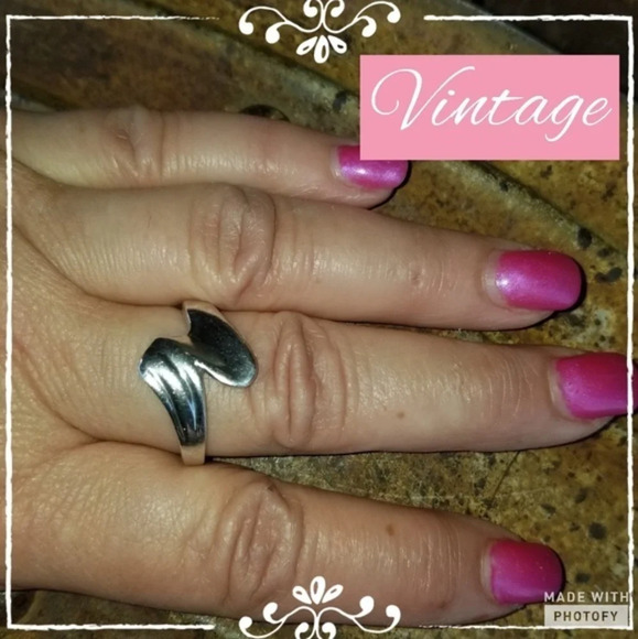 Vintage Modernist sterling ring‎ 11 - Picture 1 of 5